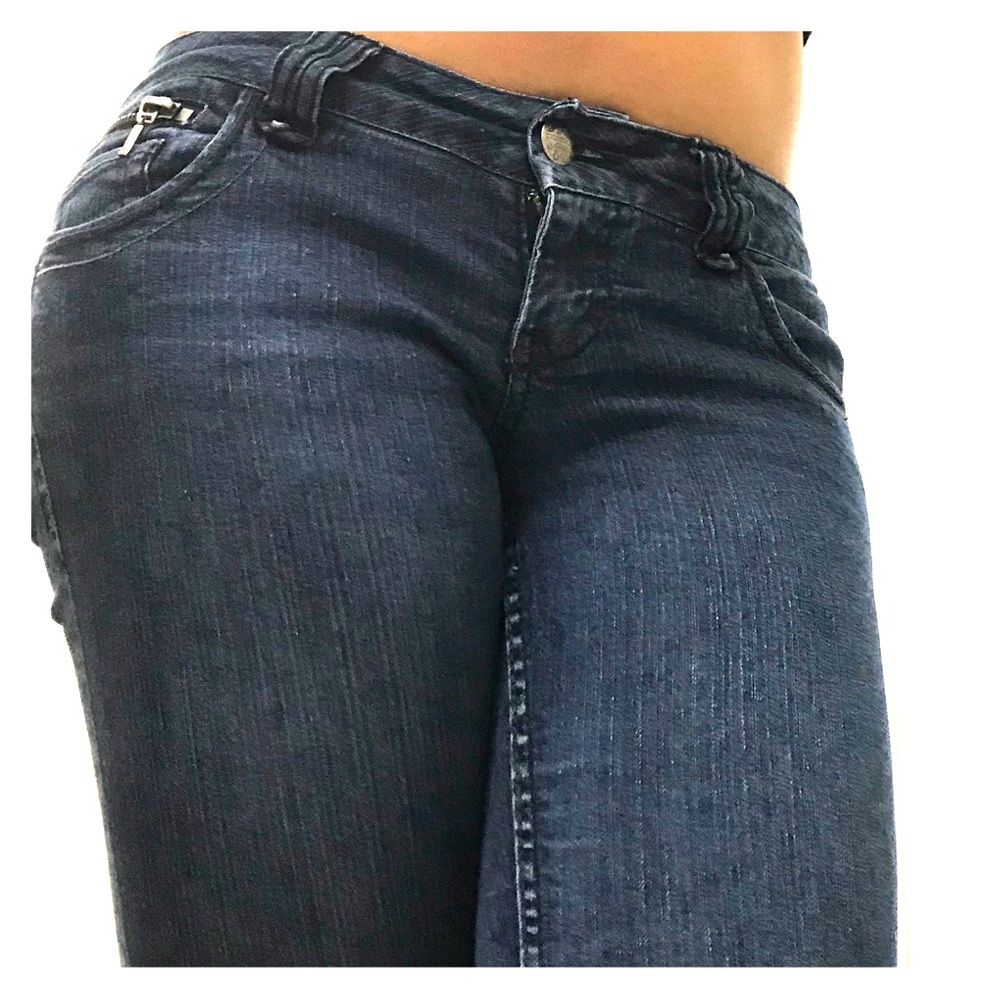 Paris Blues dark blue, low-rise denim skinny jeans